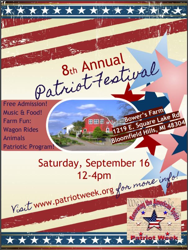 Celebrate America’s First Principles During Patriot Week Oakland County Blog