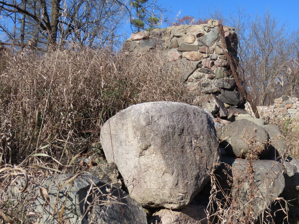 glacial erratic barn foundation