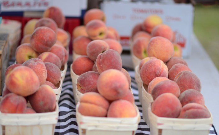 Peaches at Oak Park Farmers Market